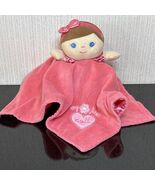 Baby Starters My First Doll Security Blanket Lovey Coral Pink Satin Hear... - €8,16 EUR