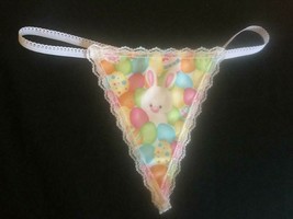 New Womens EASTER BUNNY Basket Egg Gift  Gstring Thong Lingerie Panty Un... - £14.91 GBP