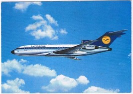 Postcard Airplane Lufthansa Boeing 727 Europa Jet - $3.58