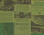 Queen of Prince Rupert Brochure BC Ferries 1972 Schedule &amp; Fares Inside ... - $18.81