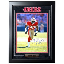 Jerry Rice Autographed San Francisco 49ers 16x20 Photo Framed BAS Signed Niners - £508.05 GBP