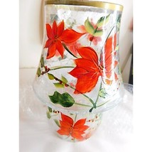 Holiday Spirit Poinsettia Candle Lamp Christmas - £10.07 GBP