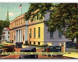 Post Office Building Gloucester Massachusetts MA Linen Postcard N26 - £2.30 GBP
