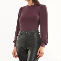 Commando butter balloon sleeve bodysuit in Eggplant - size S - £80.59 GBP