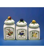 Villeroy &amp; Boch French Garden Canister Set with Fruit Lids VTG Porcelain... - €146,45 EUR