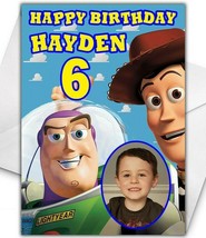 TOY STORY Photo Upload Birthday Card - Personalised Disney Birthday Card - £4.34 GBP