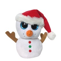 Ty Beanie Boo Scoop Snowman Christmas Plush Winter Stuffed Animal 2016 6.5&quot; - $282.16 MXN