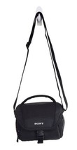 Sony LCS U11 Soft Camera Case Black Bag Shoulder Strap Travel Organizer - £12.75 GBP