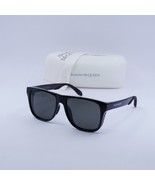 Alexander McQueen AM0292SA 001 Shiny Black/Grey 56-16-145 Sunglasses New... - €134,63 EUR