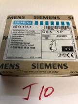 Siemens 5SY4 105-7, Mini Circuit Breaker, 1-POLE, 230/400V, 0.5AMP, Din Mount - $14.85
