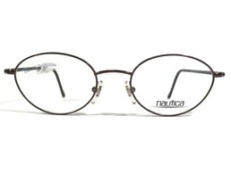 Nautica N7023 061 Eyeglasses Frames Black Purple Round Full Rim 48-19-140 - $41.86