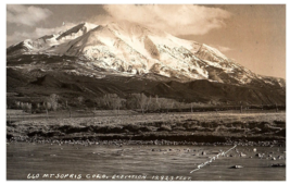 RPPC Postcard Colorado Mt Sopris Summit Rocky Mountains Elevation 12823 Schutte - £8.88 GBP