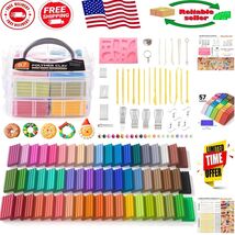 57 Colors of Non-Toxic Polymer Clay - Creative Crafting Kit with Accesso... - $847.82 MXN