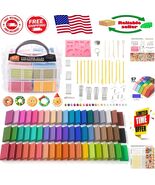 57 Colors of Non-Toxic Polymer Clay - Creative Crafting Kit with Accesso... - $847.82 MXN
