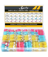 540PCS Heat Shrink Wire Connectors Kit Marine Grade Waterproof Crimp Ter... - €46,40 EUR