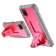 Kickstand Case For Samsung Galaxy A12 [Heavy Duty] Shockproof Cover Pink - £12.52 GBP