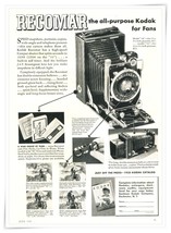 Print Ad Eastman Kodak Recomar Camera for Fans Vintage 1935 Advertisement - $9.70