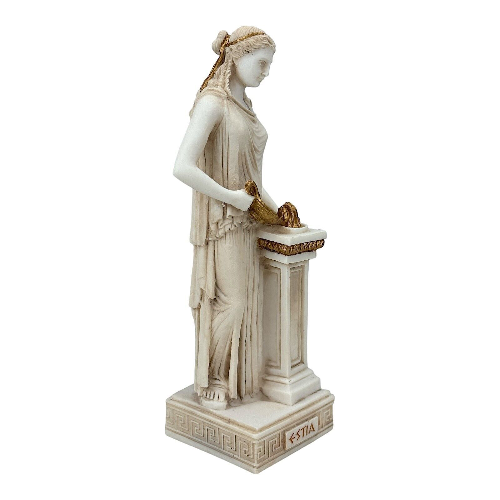 Hestia Vesta Statue Goddess of Home & Family Grey Patina Statue Sculpture Item image 8