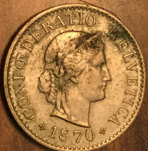 1970 SWITZERLAND 5 RAPPEN COIN - £1.41 GBP