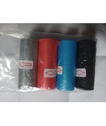4 ROLLS,80 SINGLE DOG PET WASTE POOP BAGS, UNSCENTED, REFILL ROLLS, Multicolor - $7.42