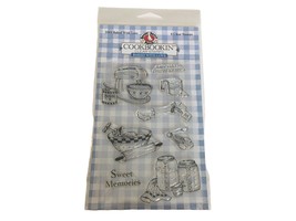 Gooseberry Patch Clear Stamps Cookbookin Baked with Love Baking Sweet Memories - £15.97 GBP