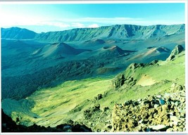 Aerial View Haleakala Crater Maui Hawaii Postcard - $7.39