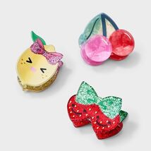 Cat & Jack Girls 3pk Fruit Themed Claw Clips Multicolor Hair Styling - $183.79 MXN Cat & Jack Girls 3pk Fruit Themed Claw Clips Multicolor Hair Styling - $183.79 MXN