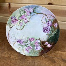 Haviland France~Hand-Painted Floral Plate~8&quot;~Sweet Pea flowers - $39.99