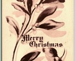 Artist Signed E B Seofield Merry Christmas Mistletoe UNP DB Postcard H4 - $9.85