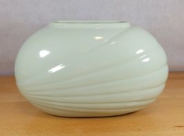 Vintage Ceramica Artistica Mint Large Vase MCM Oval San Miguel Mexico 80s - $44.99