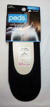 Peds Women&#39;s Shoe Liner Low Cut Microfiber Shoe Size 8-10 Black Color 2 ... - $10.22