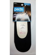 Peds Women&#39;s Shoe Liner Low Cut Microfiber Shoe Size 8-10 Black Color 2 ... - £7.50 GBP