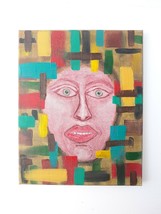 Trapped Face Painting in Oil Original On 8x10 Canvas Abstract Expressionism - £17.49 GBP