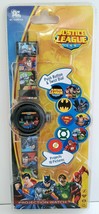 New Accutime Dc Comics Justice League Kid Projection Watch Flash Batman Superman - £9.62 GBP