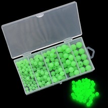  Fishing Beads 150pcs orted Soft Glow Green Fishing Beads Diameter 4mm 5mm 6mm 7 - $52.08