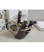 NEW Blue Sky Clayworks Ceramic Water Pitcher by Heather Goldminc 2000 Re... - $698.68 MXN