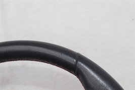 2012-16 Fiat 500 Abarth Steering Wheel RED STITCHING Flat Bottom image 12