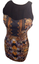 Maurie &amp; Eve Dress Lion Animal Print WOMENS Sexy Empire Sz S jungle safari - £23.70 GBP