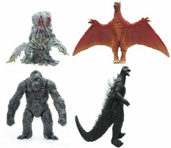 Godzilla Action Figure Set King Kong Skull Island Smog Monster Lot Hedorah Vs V - £32.82 GBP