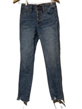 Madewell Womens Jeans Size 26 High Rise Skinny Medium Wash Blue Denim Ra... - $18.78