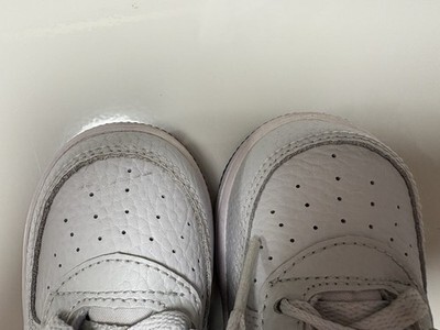 Nike Force One Sneakers Toddler 7C Pure Plat Metallic Silver Item image 5
