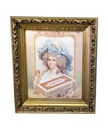 Antique Gold Picture Frame Gesso Nabisco Advertising National Biscuit Co... - $96.40 CAD