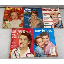 Movie Stars Magazines Lot Of 5 From The 1950s Terry Moore And Others On The Cove - £13.44 GBP