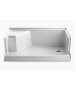 New Memoirs 60&quot; x 36&quot; single threshold right-hand drain shower base with... - £1,219.27 GBP