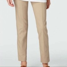 J. Jill Cotton Ponte Pants Crop Beige Khaki Women&#39;s sz M NEW - $40.05