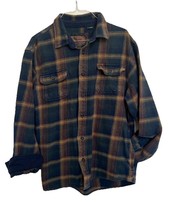 Orvis Mens Large Flannel Shirt Jac Heavy Weight Cotton Plaid Shacket - $564.31 MXN