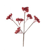 Red Berry Christmas Pick Glitter 7.9 X 12 Inches - $358.16 MXN