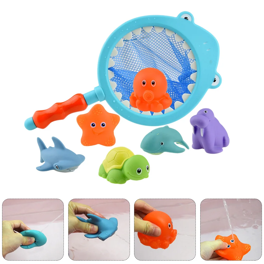 7 Pcs Children&#39;s Bath Toys Kid Water Sprinkling Floating Squirter for Infants - £10.73 GBP