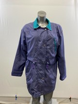 Dew North Women&#39;s Vintage Full Zip Snap Button Up Jacket Size Medium Purple - $7.92