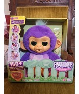 Fingerlings Care ‘n’ Cuddles Interactive Baby Monkey – Sunny (Purple) – New - $54.09 CAD